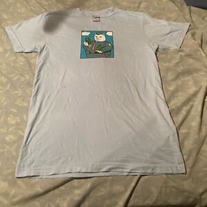 Ripndip Light Blue Tee with Graphic Design